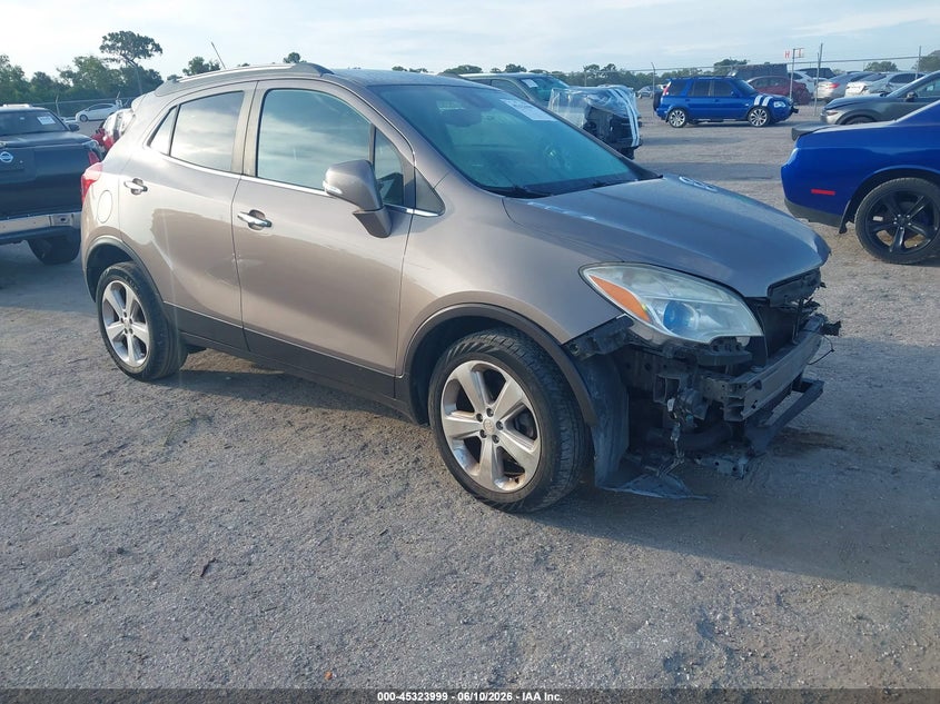 2015 Buick Encore VIN KL4CJASB3FB104441 IAAI salvage auction — FRONT END, Rebuildable (Florida), sold $525 on 2026-07-16 (photo 1)