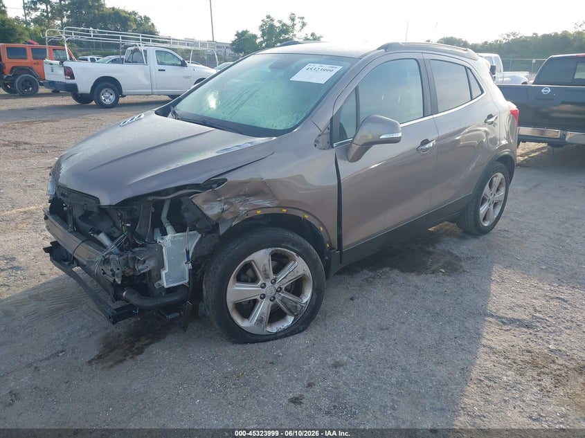 2015 Buick Encore VIN KL4CJASB3FB104441 IAAI salvage auction — FRONT END, Rebuildable (Florida), sold $525 on 2026-07-16 (photo 2)