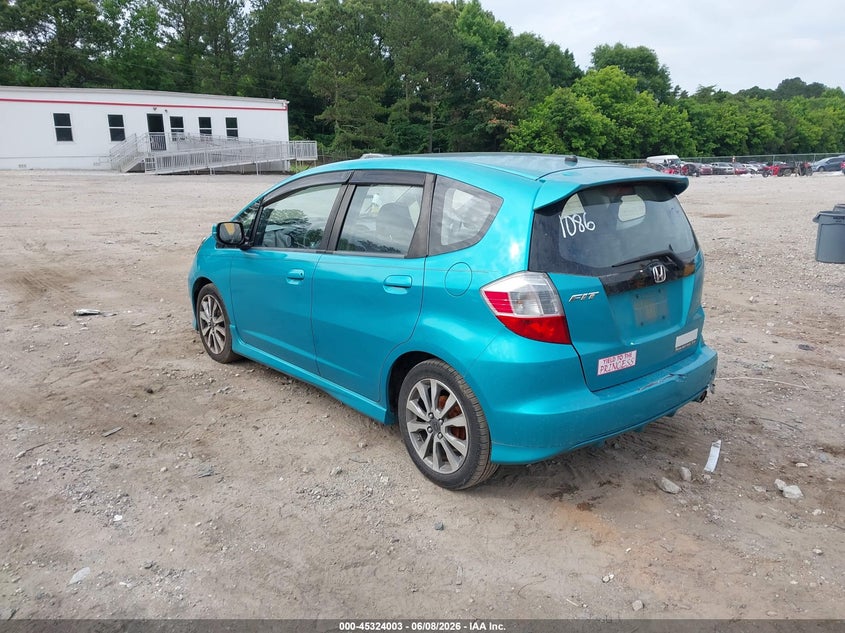 2012 Honda Fit VIN JHMGE8H51CC011086 IAAI salvage auction — REAR END, Salvage Title, sold $1,850 on 2026-07-17 (photo 3)