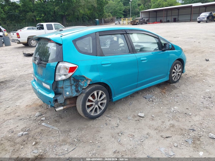 2012 Honda Fit VIN JHMGE8H51CC011086 IAAI salvage auction — REAR END, Salvage Title, sold $1,850 on 2026-07-17 (photo 4)