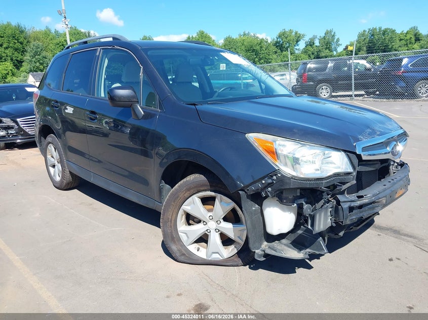 2016 Subaru Forester VIN JF2SJADC1GH541989 IAAI salvage auction — FRONT END, Salvage (Connecticut), sold $975 on 2026-07-09 (photo 1)