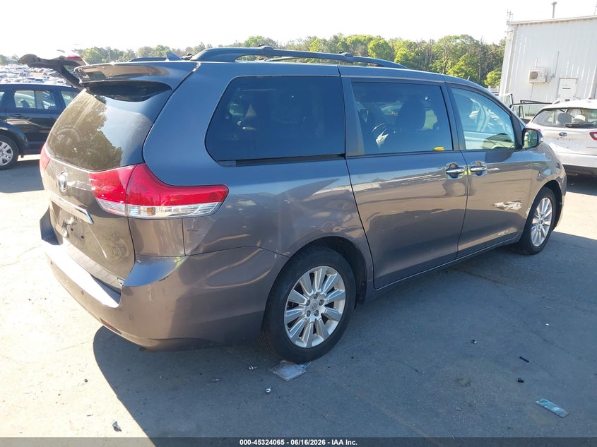 2014 Toyota Sienna VIN 5TDDK3DC1ES085145 IAAI salvage auction — SIDE, Salvage Title, sold $4,050 on 2026-07-17 (photo 4)