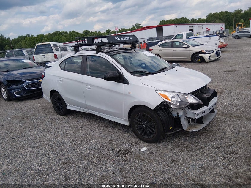 2024 Mitsubishi Mirage VIN ML32FUFJ8RHF03679 IAAI salvage auction — FRONT END, Salvage Title, sold $2,700 on 2026-07-20 (photo 1)
