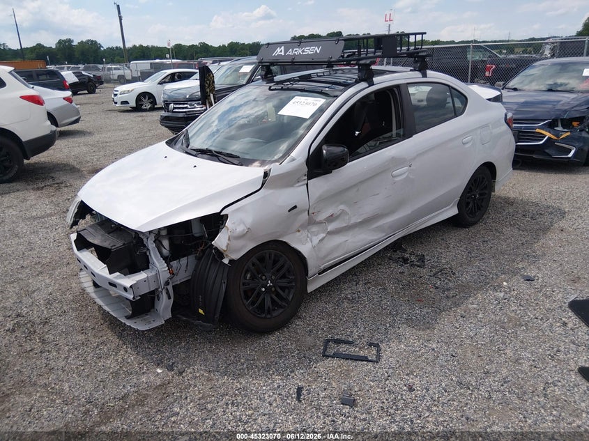 2024 Mitsubishi Mirage VIN ML32FUFJ8RHF03679 IAAI salvage auction — FRONT END, Salvage Title, sold $2,700 on 2026-07-20 (photo 2)