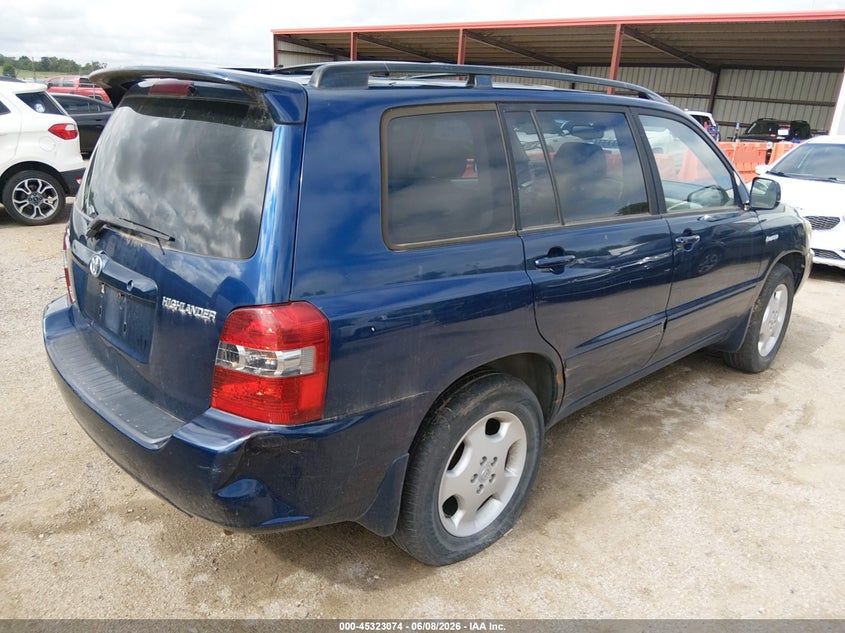 2005 Toyota Highlander VIN JTEEP21A050134076 IAAI salvage auction — NORMAL WEAR, Certificate Of Title (Nebraska), sold $1,200 on 2026-07-30 (photo 4)