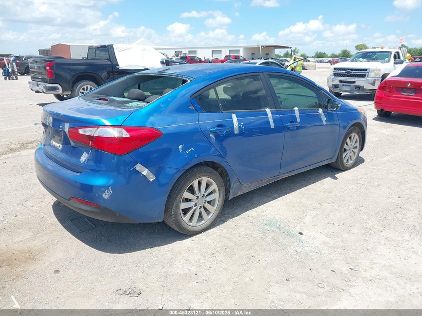 2014 Kia Forte VIN KNAFX4A60E5219855 IAAI salvage auction — HAIL, Original (Texas), sold $75 on 2026-07-29 (photo 4)