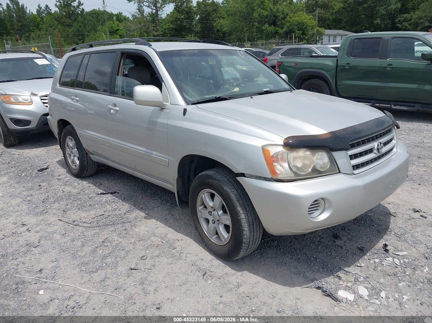 2001 Toyota Highlander VIN JTEHF21A310035133 IAAI salvage auction — SIDE, Salvage (South Carolina), sold $850 on 2026-07-07 (photo 1)