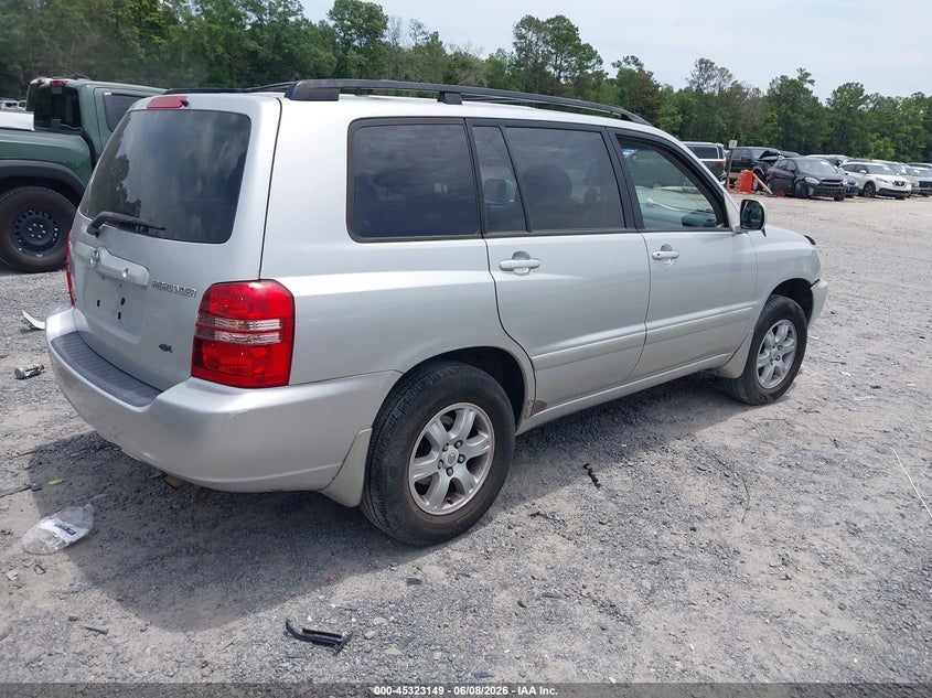 2001 Toyota Highlander VIN JTEHF21A310035133 IAAI salvage auction — SIDE, Salvage (South Carolina), sold $850 on 2026-07-07 (photo 4)