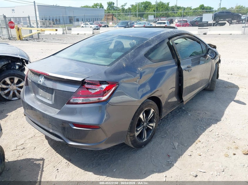 2015 Honda Civic VIN 2HGFG3B8XFH515801 IAAI salvage auction — FRONT END, Salvage Title, sold $175 on 2026-07-30 (photo 4)