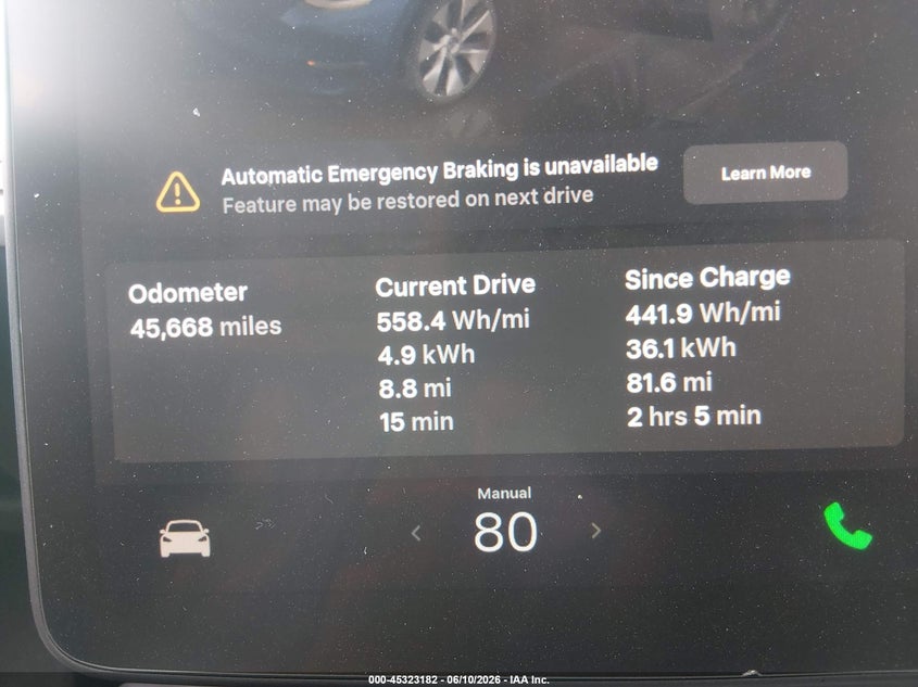2024 Tesla Model y VIN 7SAYGDEEXRA220657 IAAI salvage auction — FRONT END, Salvage Title, sold $8,950 on 2026-09-02 (photo 7)