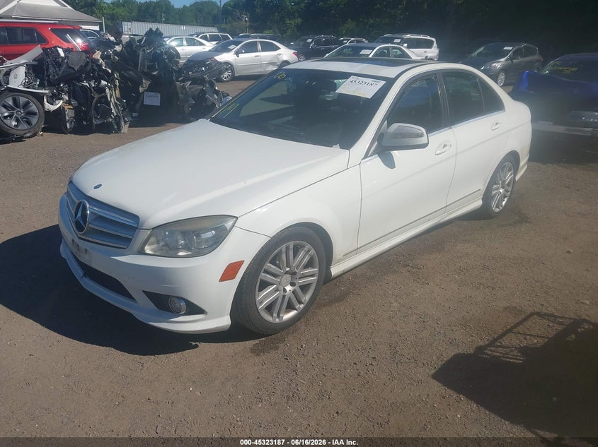 2008 Mercedes-benz C-klasse VIN WDDGF54X48F102580 IAAI salvage auction — RIGHT SIDE, Salvage - Greater Than 75% (Maryland), sold $500 on 2026-07-18 (photo 2)
