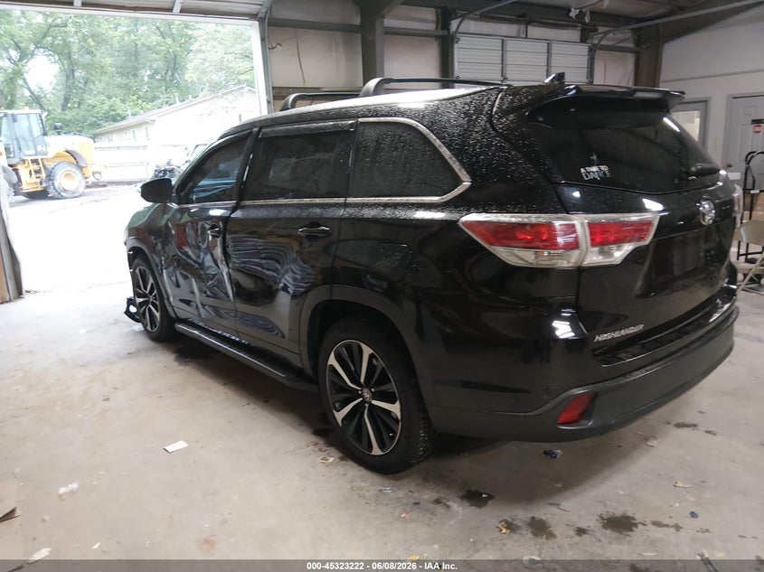 2015 Toyota Highlander VIN 5TDYKRFH5FS038506 IAAI salvage auction — FRONT END, Salvage Title, sold $3,125 on 2026-07-22 (photo 3)