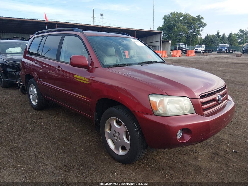 2007 Toyota Highlander VIN JTEEP21A070212262 IAAI salvage auction — NORMAL WEAR, Original (Ohio), sold $650 on 2026-07-22 (photo 1)