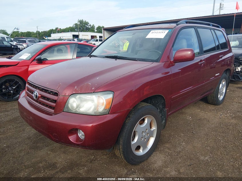 2007 Toyota Highlander VIN JTEEP21A070212262 IAAI salvage auction — NORMAL WEAR, Original (Ohio), sold $650 on 2026-07-22 (photo 2)