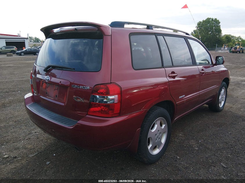 2007 Toyota Highlander VIN JTEEP21A070212262 IAAI salvage auction — NORMAL WEAR, Original (Ohio), sold $650 on 2026-07-22 (photo 4)