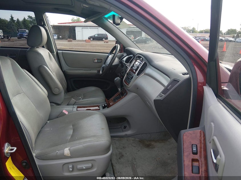 2007 Toyota Highlander VIN JTEEP21A070212262 IAAI salvage auction — NORMAL WEAR, Original (Ohio), sold $650 on 2026-07-22 (photo 5)