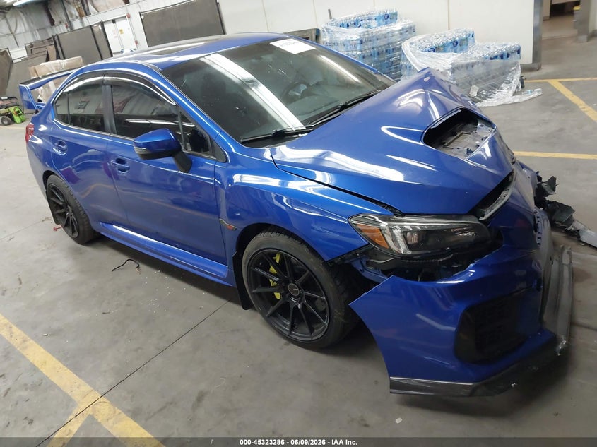 2021 Subaru Wrx sti VIN JF1VA2W63M9812989 IAAI salvage auction — FRONT END, Salvage Title, sold $5,700 on 2026-07-28 (photo 1)