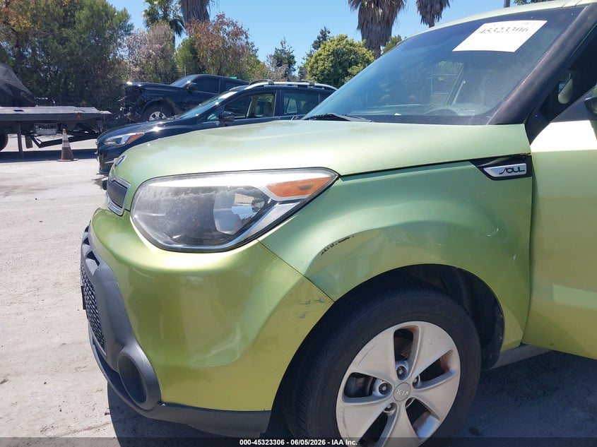 2015 Kia Soul VIN KNDJN2A26F7756367 IAAI salvage auction — NORMAL WEAR, Clear - Dealer Only (California), sold $350 on 2026-07-20 (photo 6)