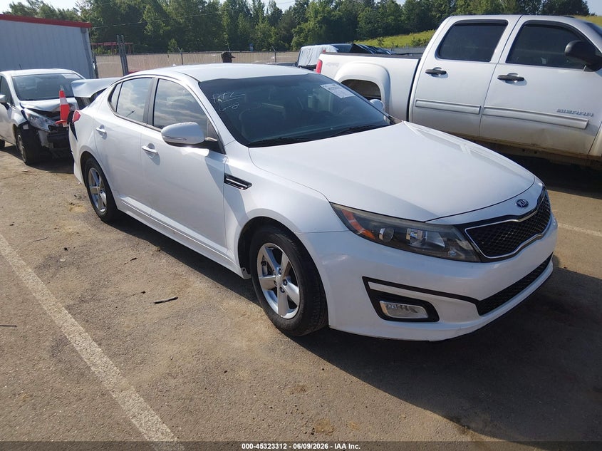 2015 Kia Optima VIN 5XXGM4A78FG448614 IAAI salvage auction — REAR END, Salvage Title, sold $1,700 on 2026-07-09 (photo 1)