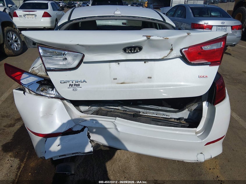 2015 Kia Optima VIN 5XXGM4A78FG448614 IAAI salvage auction — REAR END, Salvage Title, sold $1,700 on 2026-07-09 (photo 6)