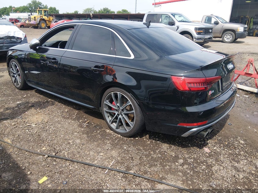 2018 Audi S4 VIN WAUC4AF44JA001470 IAAI salvage auction — FRONT END, Salvage Title, sold $6,300 on 2026-07-19 (photo 3)