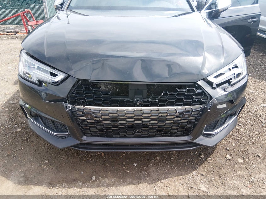 2018 Audi S4 VIN WAUC4AF44JA001470 IAAI salvage auction — FRONT END, Salvage Title, sold $6,300 on 2026-07-19 (photo 6)