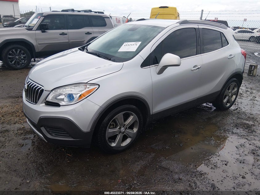 2013 Buick Encore VIN KL4CJASB0DB077549 IAAI salvage auction — REAR END, Salvage Title, sold $1,250 on 2026-07-08 (photo 2)