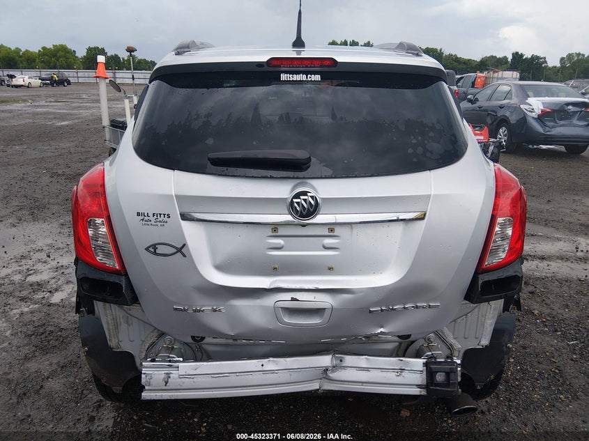 2013 Buick Encore VIN KL4CJASB0DB077549 IAAI salvage auction — REAR END, Salvage Title, sold $1,250 on 2026-07-08 (photo 6)