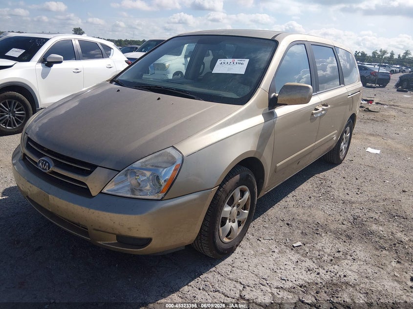 2006 Kia SEDONA VIN KNDMB233166051705 IAAI salvage auction — RIGHT REAR, Salvage (Louisiana), sold $450 on 2026-07-28 (photo 2)