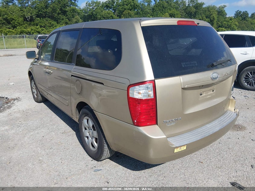 2006 Kia SEDONA VIN KNDMB233166051705 IAAI salvage auction — RIGHT REAR, Salvage (Louisiana), sold $450 on 2026-07-28 (photo 3)