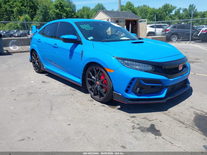 2021 Honda Civic type r VIN SHHFK8G79MU202203 IAAI salvage auction — SIDE, Salvage (Massachusetts), sold $18,600 on 2026-07-23 (photo 1)
