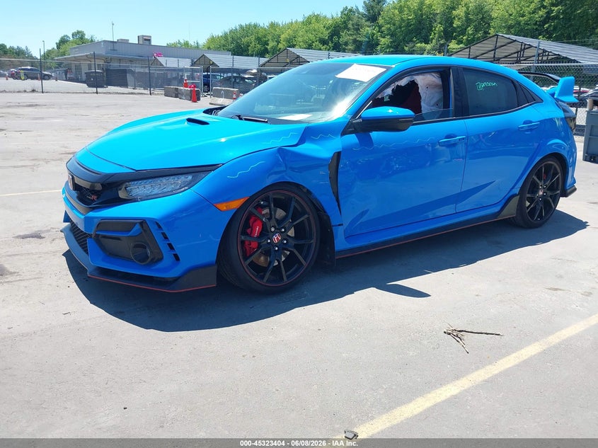 2021 Honda Civic type r VIN SHHFK8G79MU202203 IAAI salvage auction — SIDE, Salvage (Massachusetts), sold $18,600 on 2026-07-23 (photo 2)