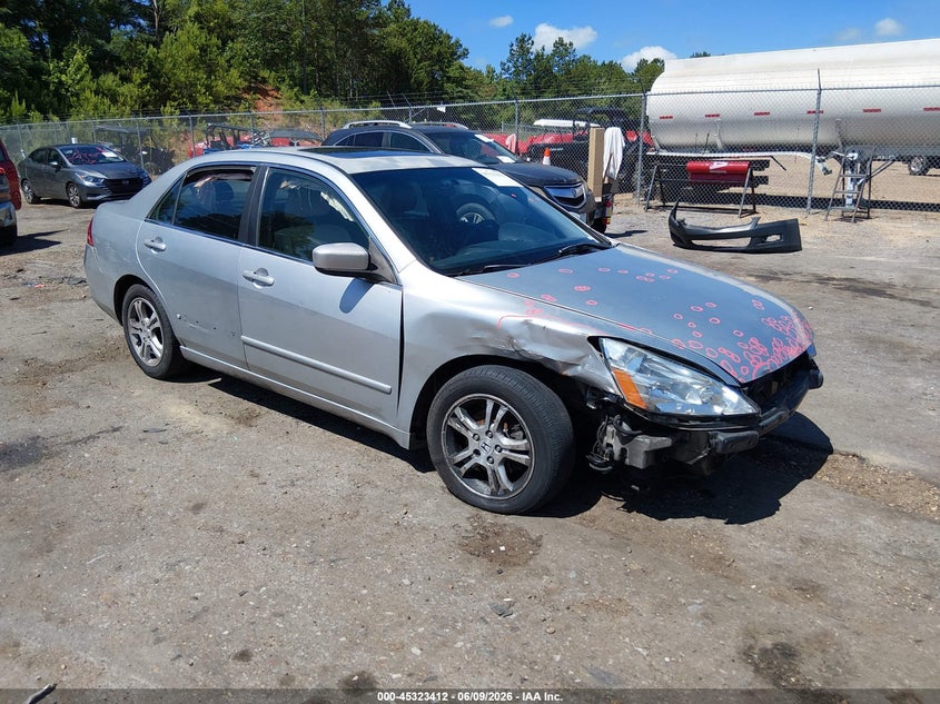 2006 Honda Accord VIN JHMCM56826C007338 IAAI salvage auction — FRONT & REAR, Salvage (Mississippi), sold $225 on 2026-07-08 (photo 1)