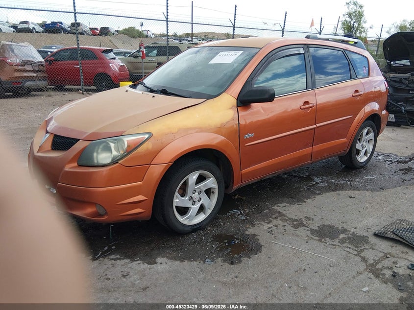 2004 Pontiac Vibe VIN 5Y2SL62804Z411017 IAAI salvage auction — RIGHT SIDE, Salvage (New Mexico), sold $275 on 2026-07-20 (photo 2)