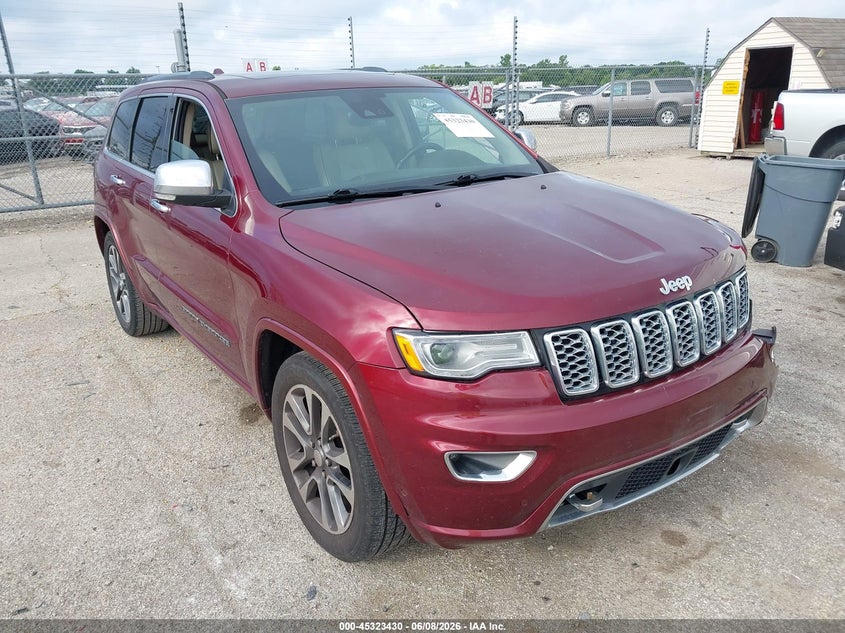 2017 Jeep Grand cherokee VIN 1C4RJFCG0HC756471 IAAI salvage auction — LEFT FRONT, Salvage (Illinois), sold $4,450 on 2026-08-15 (photo 1)