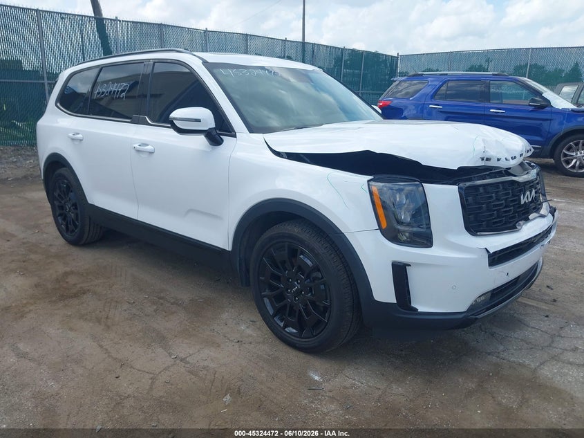 2022 Kia Telluride VIN 5XYP5DHC1NG277215 IAAI salvage auction — FRONT END, Salvage Title, sold $5,500 on 2026-07-28 (photo 1)