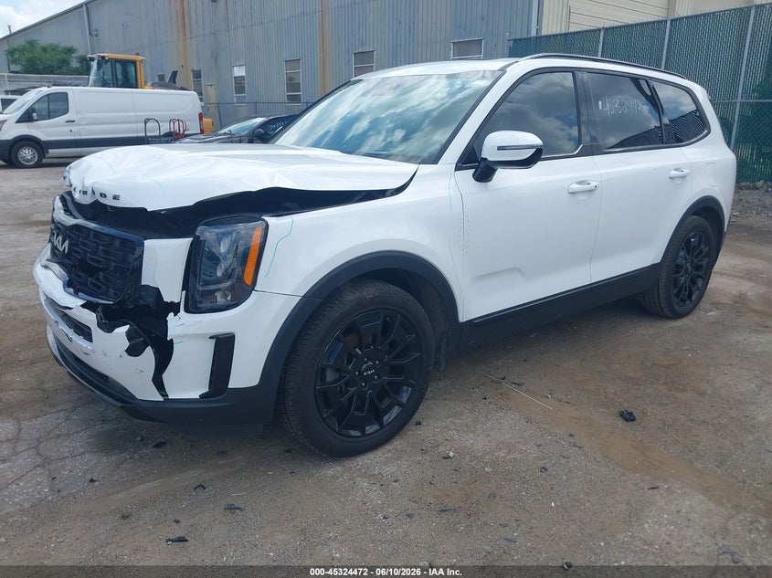 2022 Kia Telluride VIN 5XYP5DHC1NG277215 IAAI salvage auction — FRONT END, Salvage Title, sold $5,500 on 2026-07-28 (photo 2)