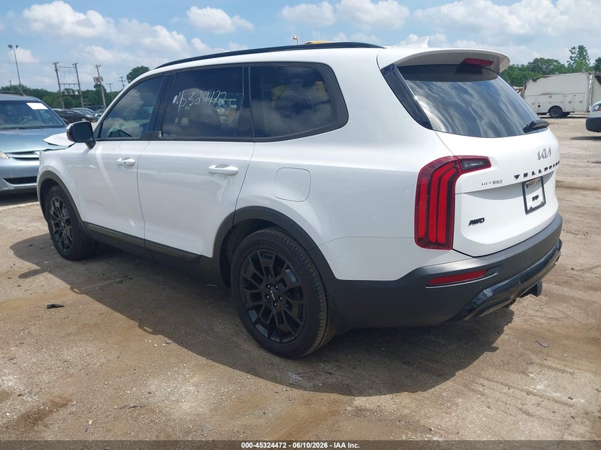 2022 Kia Telluride VIN 5XYP5DHC1NG277215 IAAI salvage auction — FRONT END, Salvage Title, sold $5,500 on 2026-07-28 (photo 3)
