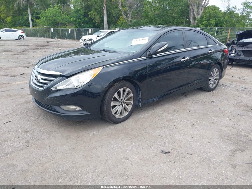2014 Hyundai Sonata VIN 5NPEC4AC5EH867935 IAAI salvage auction — LEFT SIDE, Rebuildable (Florida), sold $325 on 2026-07-13 (photo 2)