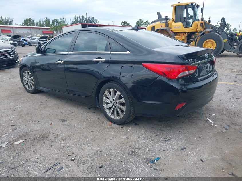 2014 Hyundai Sonata VIN 5NPEC4AC5EH867935 IAAI salvage auction — LEFT SIDE, Rebuildable (Florida), sold $325 on 2026-07-13 (photo 3)