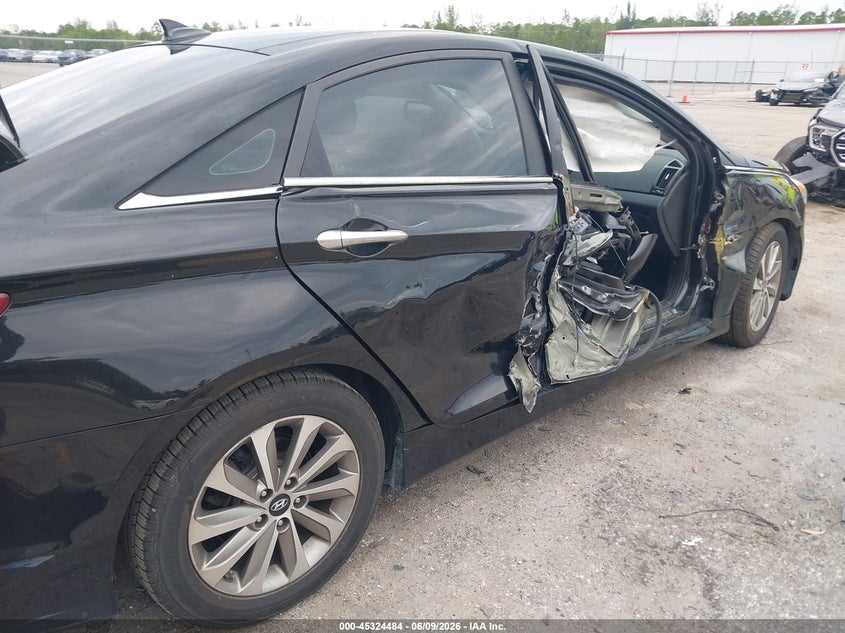 2014 Hyundai Sonata VIN 5NPEC4AC5EH867935 IAAI salvage auction — LEFT SIDE, Rebuildable (Florida), sold $325 on 2026-07-13 (photo 6)