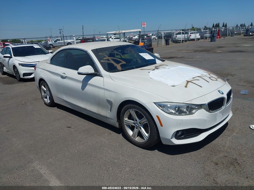 2015 BMW 4er VIN WBA3V5C59FP752683 IAAI salvage auction — VANDALISM, Salvage Title, sold $4,150 on 2026-07-22 (photo 1)