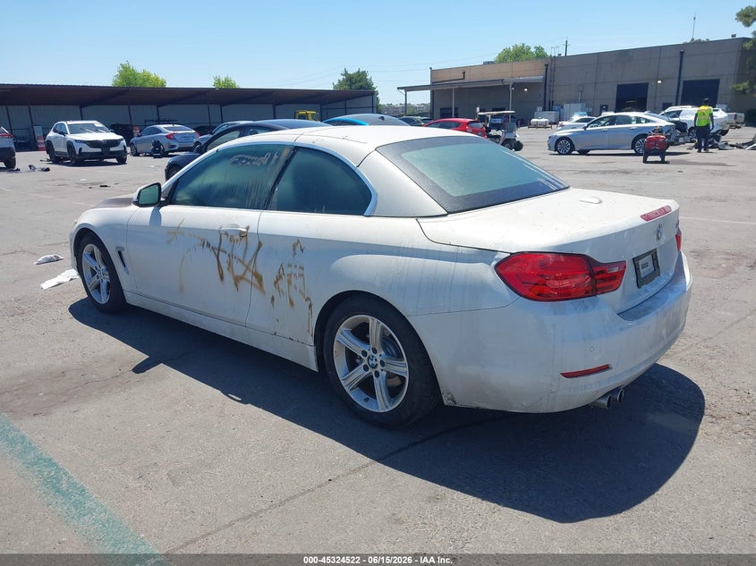 2015 BMW 4er VIN WBA3V5C59FP752683 IAAI salvage auction — VANDALISM, Salvage Title, sold $4,150 on 2026-07-22 (photo 3)
