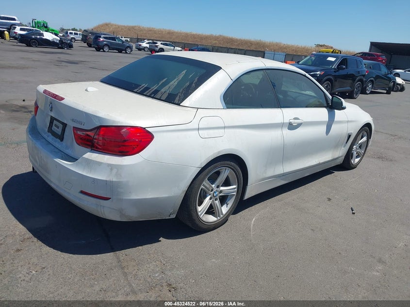 2015 BMW 4er VIN WBA3V5C59FP752683 IAAI salvage auction — VANDALISM, Salvage Title, sold $4,350 on 2026-07-22 (photo 4)