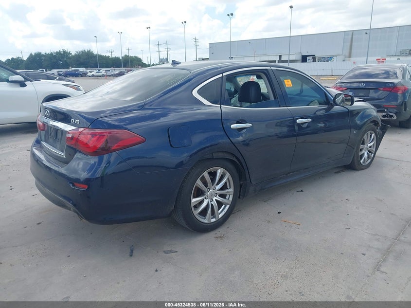 2017 Infiniti Q70 VIN JN1BY1AP8HM740891 IAAI salvage auction — FRONT END, Salvage (Texas), sold $400 on 2026-07-10 (photo 4)