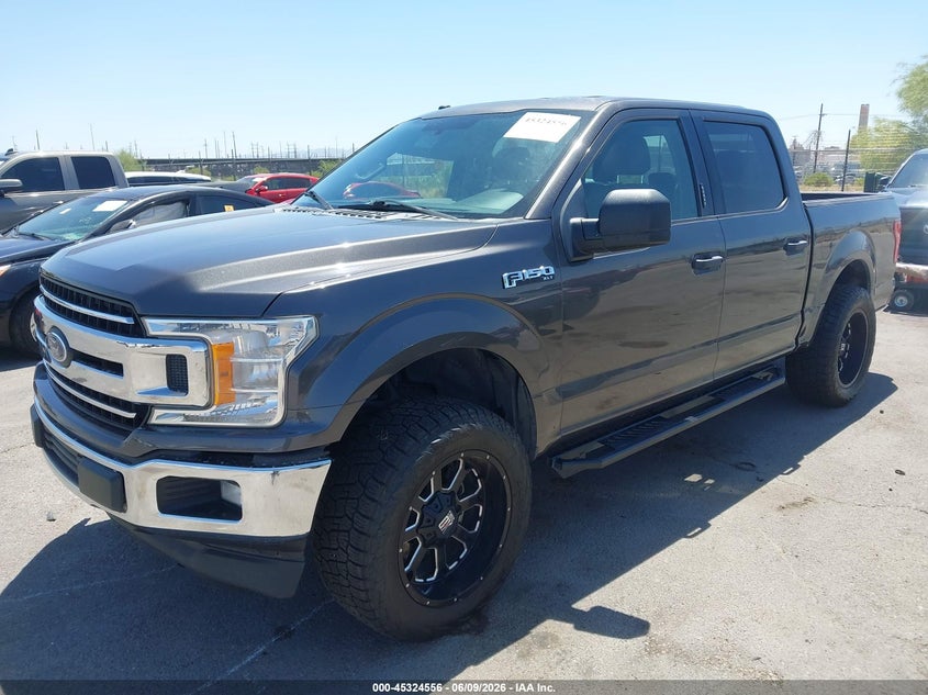 2018 Ford F-150 VIN 1FTEW1C52JKE46738 IAAI salvage auction — RIGHT FRONT, Salvage Title, sold $9,350 on 2026-07-09 (photo 2)