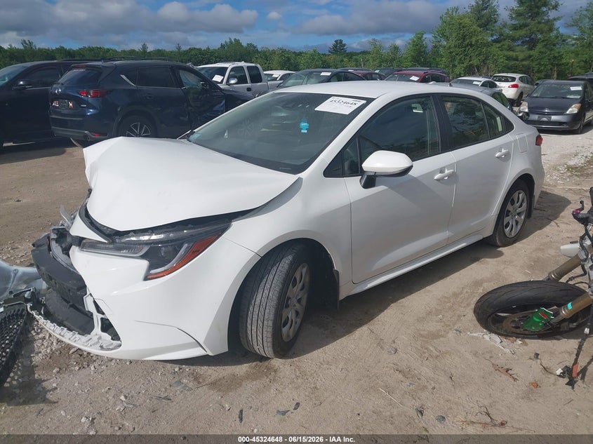 2022 Toyota Corolla VIN JTDEPMAE4N3022253 IAAI salvage auction — FRONT END, Salvage (Massachusetts), sold $4,825 on 2026-07-28 (photo 2)