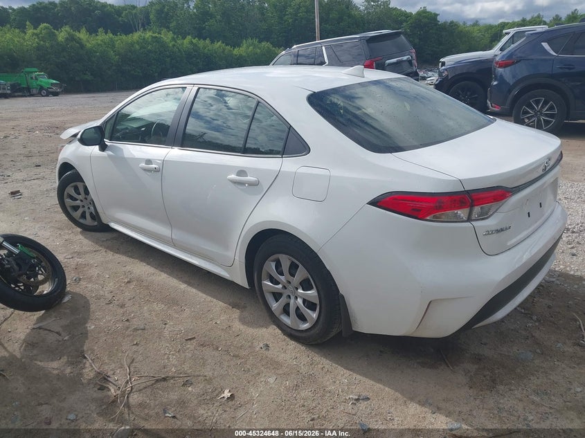2022 Toyota Corolla VIN JTDEPMAE4N3022253 IAAI salvage auction — FRONT END, Salvage (Massachusetts), sold $4,825 on 2026-07-28 (photo 3)