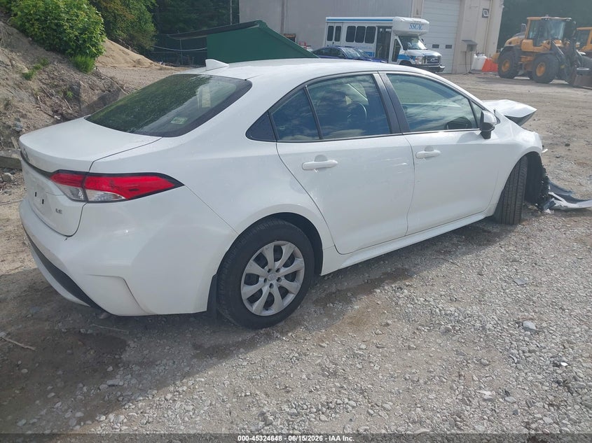 2022 Toyota Corolla VIN JTDEPMAE4N3022253 IAAI salvage auction — FRONT END, Salvage (Massachusetts), sold $4,825 on 2026-07-28 (photo 4)