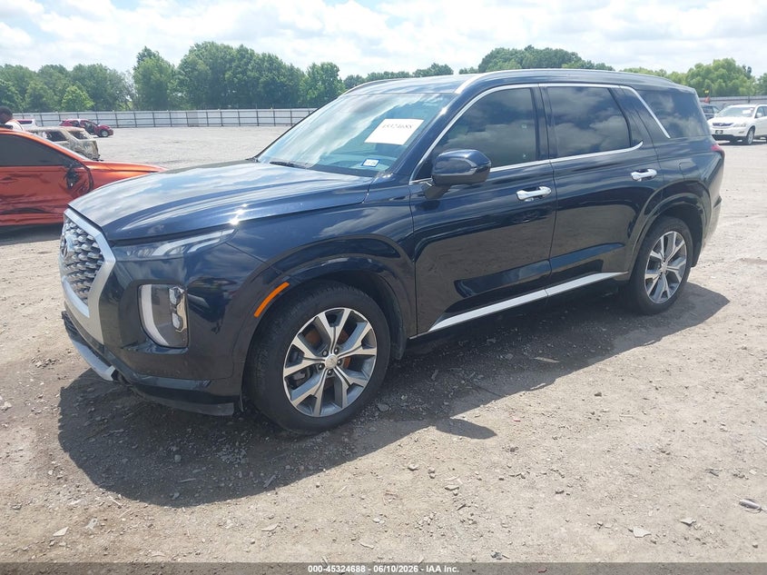 2021 Hyundai Palisade VIN KM8R54HEXMU221079 IAAI salvage auction — FRONT & REAR, Salvage (Texas), sold $4,050 on 2026-07-15 (photo 2)